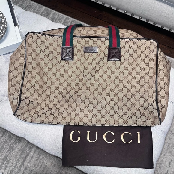 GUCCI GG Web Supreme Monogram Large Duffle - Picture 3 of 10